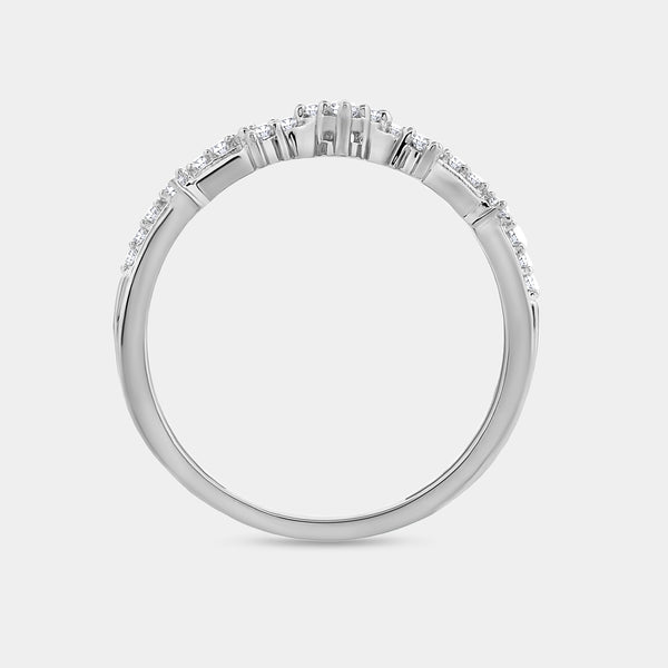1/5 Carat Lab-Grown Diamond Queen'S Crown Stack Ring — GILDED New York