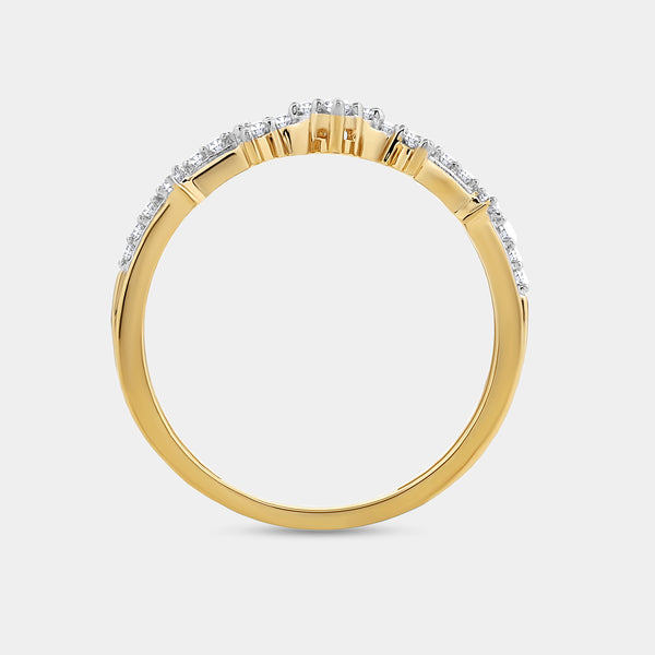1/5 Carat Lab-Grown Diamond Queen'S Crown Stack Ring — GILDED New York