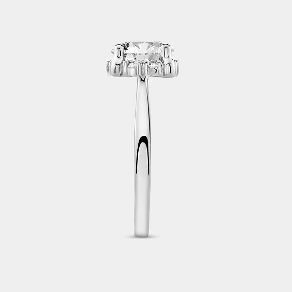 2 Carat Lab-Grown Diamond Round-Shaped Hidden Halo Engagement Ring — GILDED New York