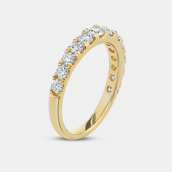 4 Carat Lab-Grown Diamond Engagement Ring Set with a Round-Shaped Center and a Flower Halo — GILDED New York