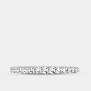 Gilded 1/3 Carat Lab-Grown Diamond Round-Shaped Shared-Prong Wedding Band