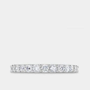 Gilded 5/8 Carat Lab-Grown Diamond Round-Shaped Shared-Prong Wedding Band
