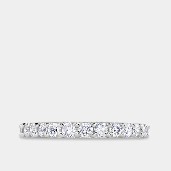 Gilded 5/8 Carat Lab-Grown Diamond Round-Shaped Shared-Prong Wedding Band