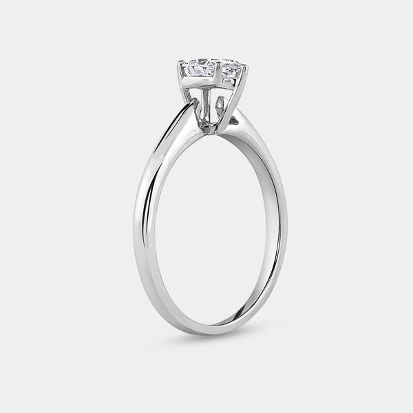 1/2 Carat Lab-Grown Diamond Pear-Shaped Classic Solitaire Ring — GILDED New York
