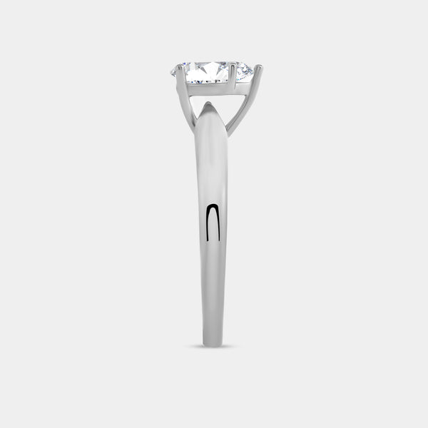 3/4 Carat Lab-Grown Diamond Pear-Shaped Classic Solitaire Ring — GILDED New York