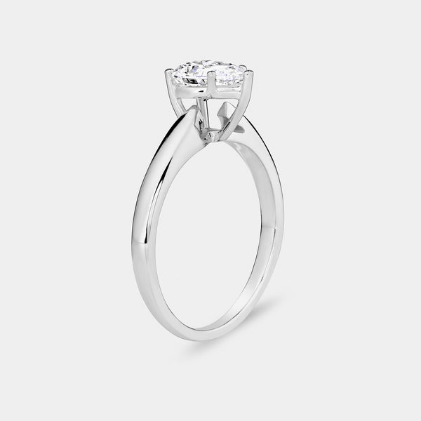1 Carat Lab-Grown Diamond Pear-Shaped Classic Solitaire Ring — GILDED New York