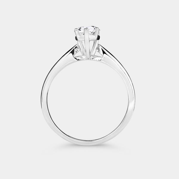 1 Carat Lab-Grown Diamond Pear-Shaped Classic Solitaire Ring — GILDED New York