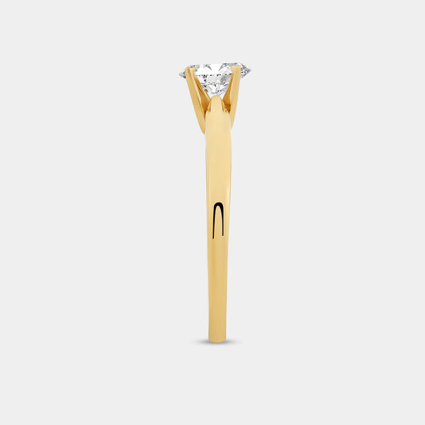 1/2 Carat Lab-Grown Diamond Oval-Shaped Classic Solitaire Ring — GILDED New York