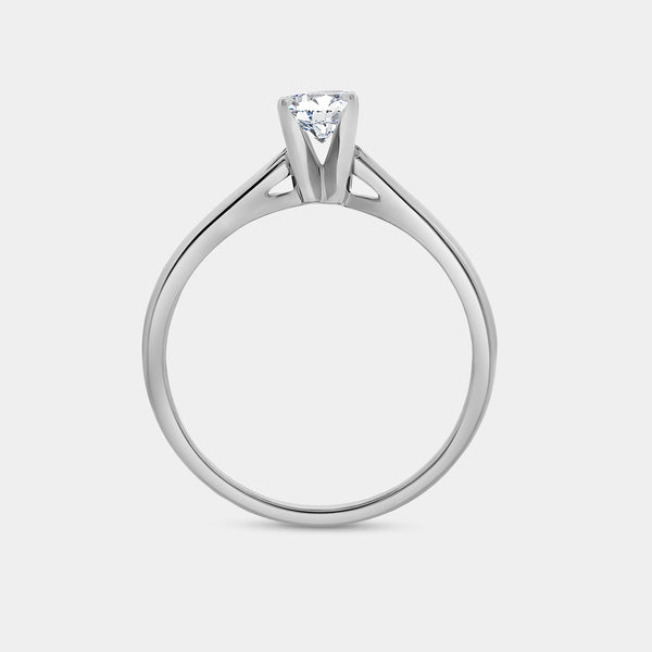 1/2 Carat Lab-Grown Diamond Oval-Shaped Classic Solitaire Ring — GILDED New York
