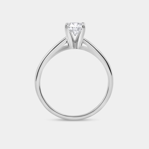 3/4 Carat Lab-Grown Diamond Oval-Shaped Classic Solitaire Ring — GILDED New York