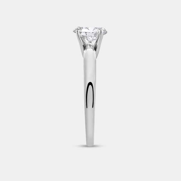 3/4 Carat Lab-Grown Diamond Oval-Shaped Classic Solitaire Ring — GILDED New York