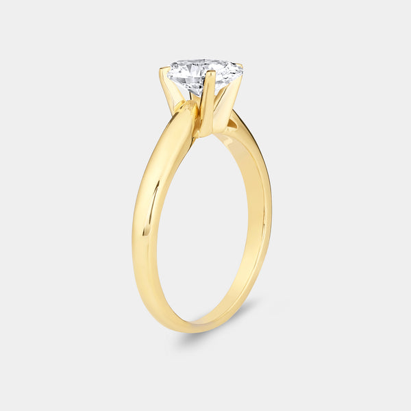 1 Carat Lab-Grown Diamond Oval-Shaped Classic Solitaire Ring — GILDED New York