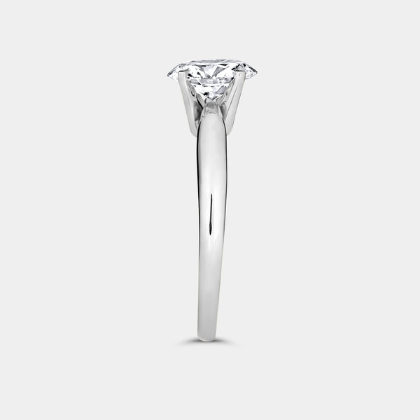 1 Carat Lab-Grown Diamond Oval-Shaped Classic Solitaire Ring — GILDED New York