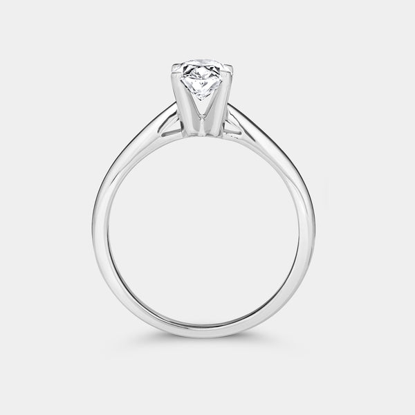1 Carat Lab-Grown Diamond Oval-Shaped Classic Solitaire Ring — GILDED New York