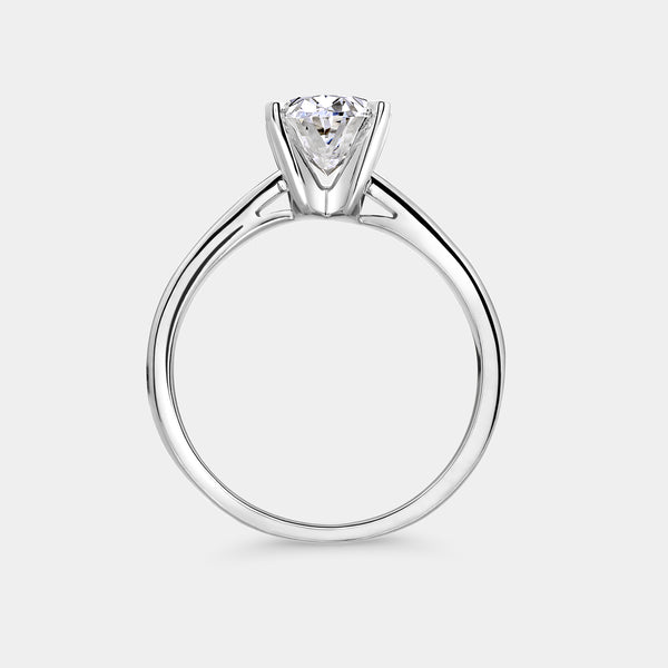 2 Carat Lab-Grown Diamond Oval-Shaped Classic Solitaire Ring — GILDED New York