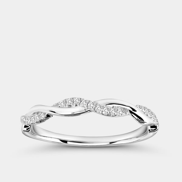 1/10 Carat Lab-Grown Braided Stack Ring — GILDED New York
