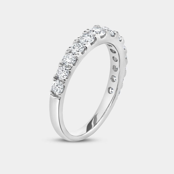 4 Carat Lab-Grown Diamond Engagement Ring Set with a Round-Shaped Center and a Flower Halo — GILDED New York