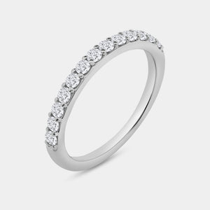 Gilded 1 and 1/2 Carat Lab-Grown Diamond Solitaire Pear-Shaped Prong-Setting Bridal Set