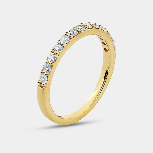 1 and 1/2 Carat Lab-Grown Diamond Solitaire Emerald-Cut Prong-Setting Bridal Set — GILDED New York