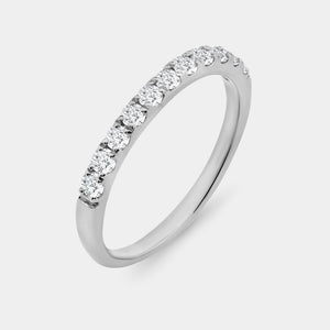 Gilded 2 and 1/2 Carat Lab-Grown Diamond Pear-Shaped Halo Bridal Ring Set