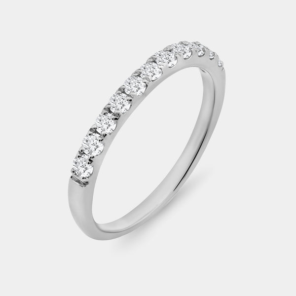 2 and 1/2 Carat Lab-Grown Diamond Pear-Shaped Halo Bridal Ring Set — GILDED New York