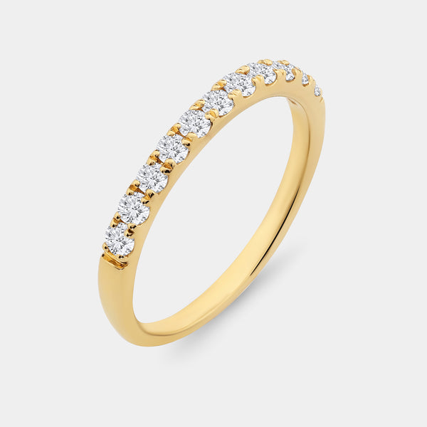 2 and 1/2 Carat Lab-Grown Diamond Pear-Shaped Halo Bridal Ring Set — GILDED New York