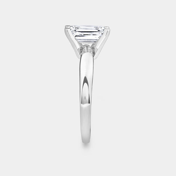 2 Carat Lab-Grown Diamond Emerald-Cut Classic Solitaire Ring — GILDED New York