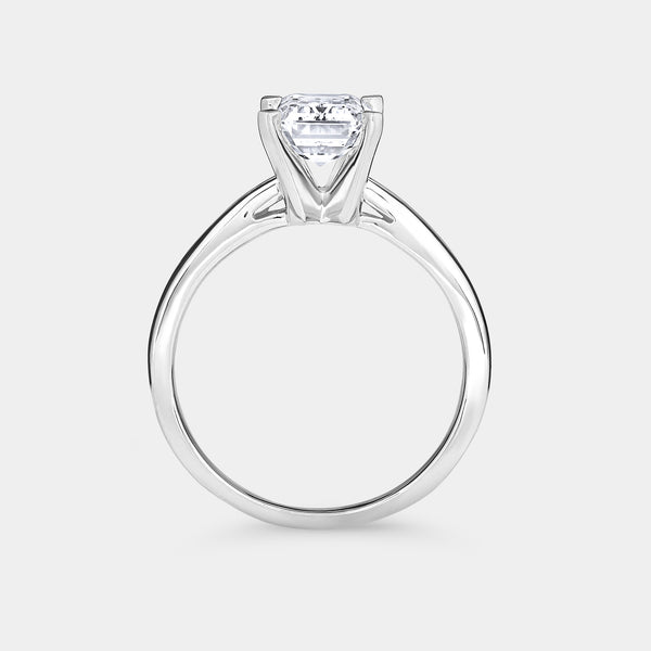 2 Carat Lab-Grown Diamond Emerald-Cut Classic Solitaire Ring — GILDED New York