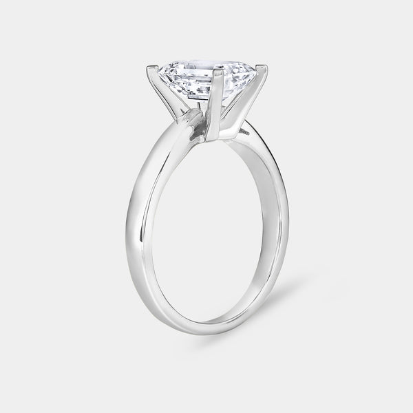 2 Carat Lab-Grown Diamond Emerald-Cut Classic Solitaire Ring — GILDED New York