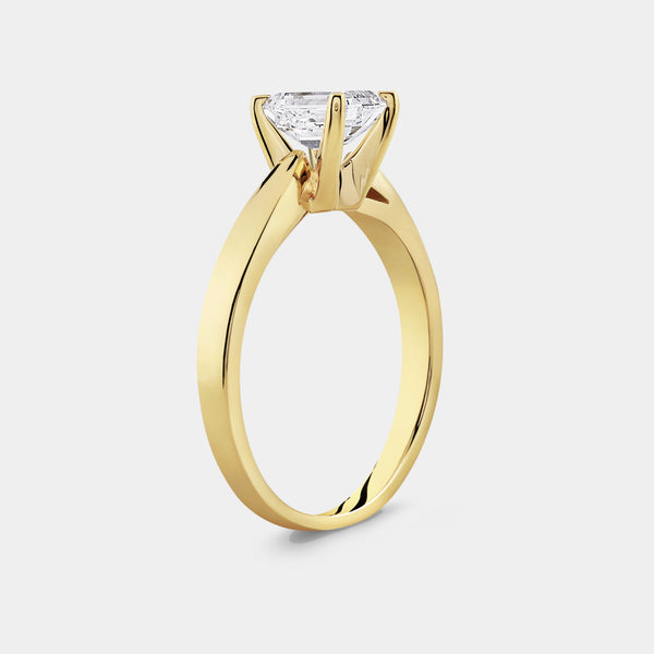 1 Carat Lab-Grown Diamond Emerald-Cut Classic Solitaire Ring — GILDED New York