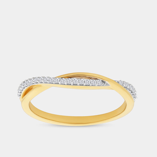 1/10 Carat Lab-Grown Diamond Infinity Stack Ring — GILDED New York