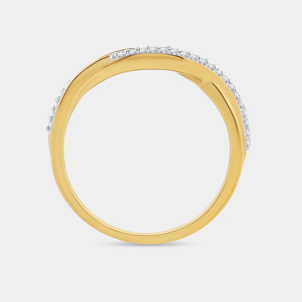 1/10 Carat Lab-Grown Diamond Infinity Stack Ring — GILDED New York