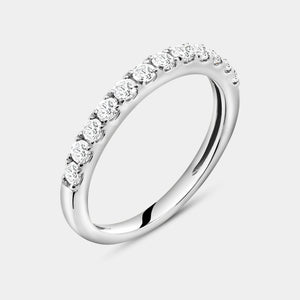 Gilded 2 Carat Lab-Grown Diamond Round-Shaped Hidden Halo Engagement Ring Set