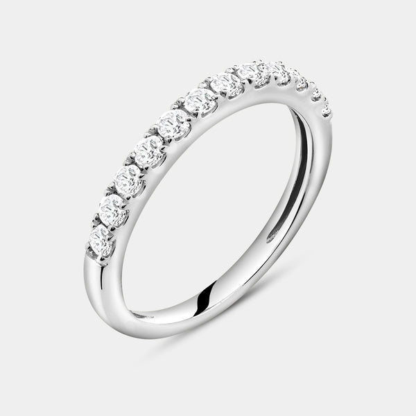 2 Carat Lab-Grown Diamond Round-Shaped Hidden Halo Engagement Ring Set — GILDED New York