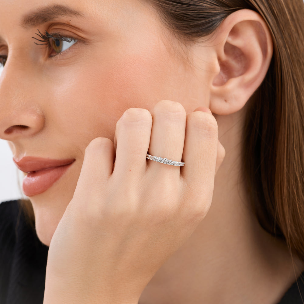 1/10 Carat Lab-Grown Diamond Diadem Stack Ring — GILDED New York