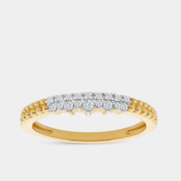1/10 Carat Lab-Grown Diamond Diadem Stack Ring — GILDED New York