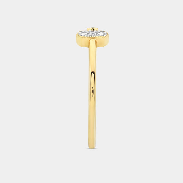 1/100 Carat Lab-Grown Diamond Floating Bar Stack Ring — GILDED New York