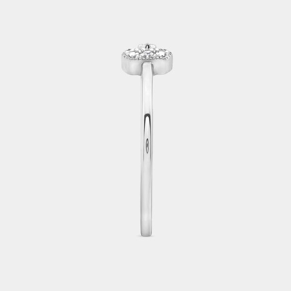 1/100 Carat Lab-Grown Diamond Floating Bar Stack Ring — GILDED New York