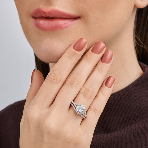 1 Carat Lab-Grown Diamond Oval-Shaped Engagement Ring Set — GILDED New York