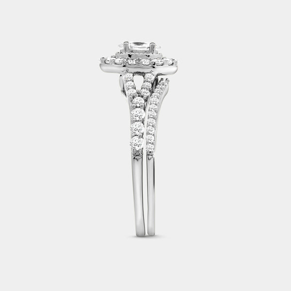 1 Carat Lab-Grown Diamond Oval-Shaped Engagement Ring Set — GILDED New York