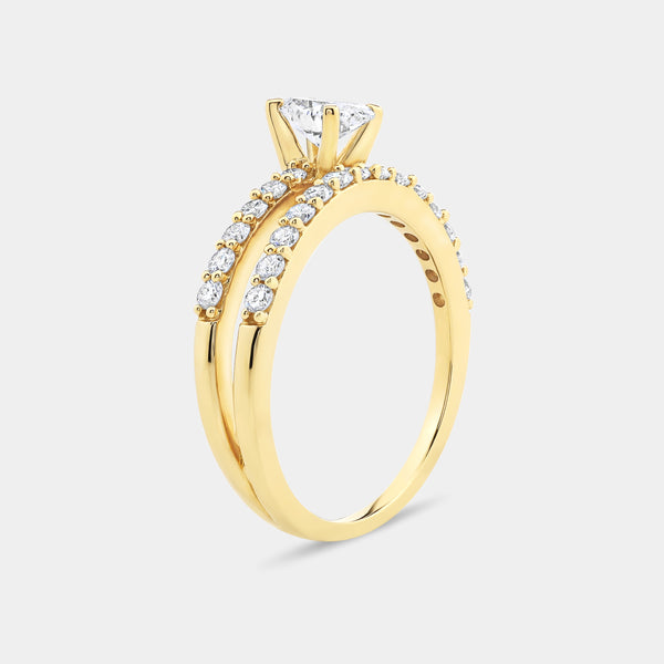 1 Carat Lab-Grown Diamond Oval-Shaped Modern Bridal Ring — GILDED New York