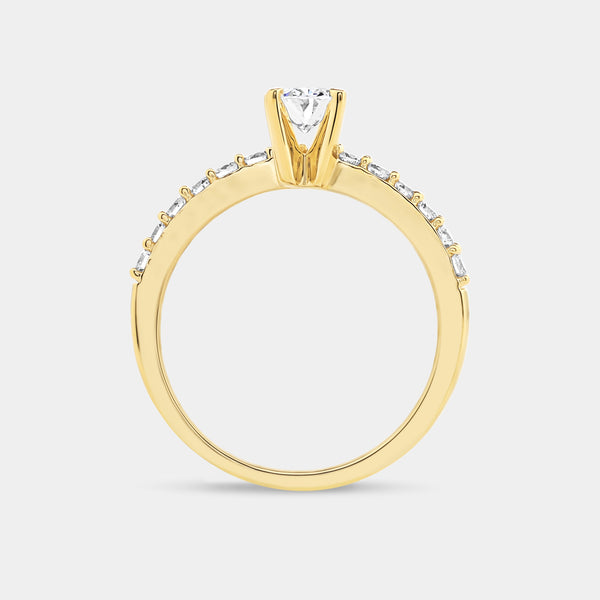 1 Carat Lab-Grown Diamond Oval-Shaped Modern Bridal Ring — GILDED New York