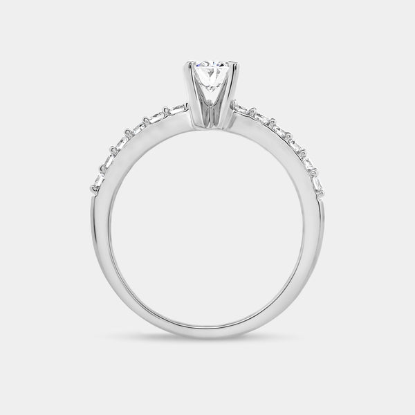 1 Carat Lab-Grown Diamond Oval-Shaped Modern Bridal Ring — GILDED New York