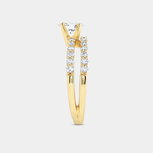 1 Carat Lab-Grown Diamond Oval-Shaped Modern Bridal Ring — GILDED New York