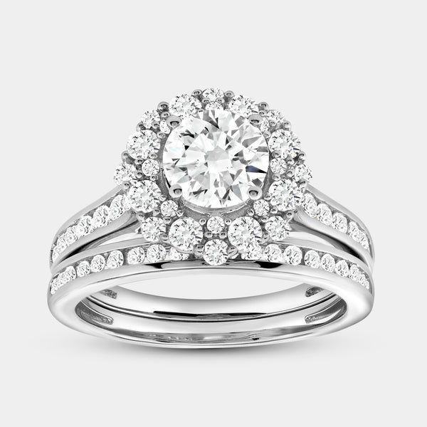 2 Carat Lab-Grown Diamond Round-Shaped Engagement Ring Set — GILDED New York