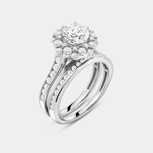 2 Carat Lab-Grown Diamond Round-Shaped Engagement Ring Set — GILDED New York