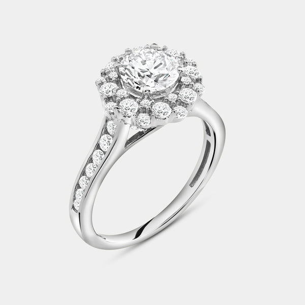 2 Carat Lab-Grown Diamond Round-Shaped Engagement Ring Set — GILDED New York