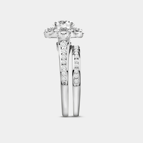 2 Carat Lab-Grown Diamond Round-Shaped Engagement Ring Set — GILDED New York