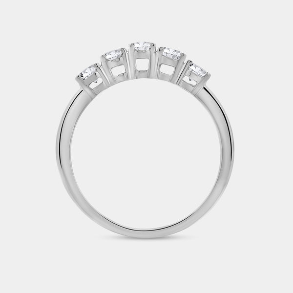 1 Carat Lab-Grown Diamond Oval-Shaped Five-Stone Ring — GILDED New York