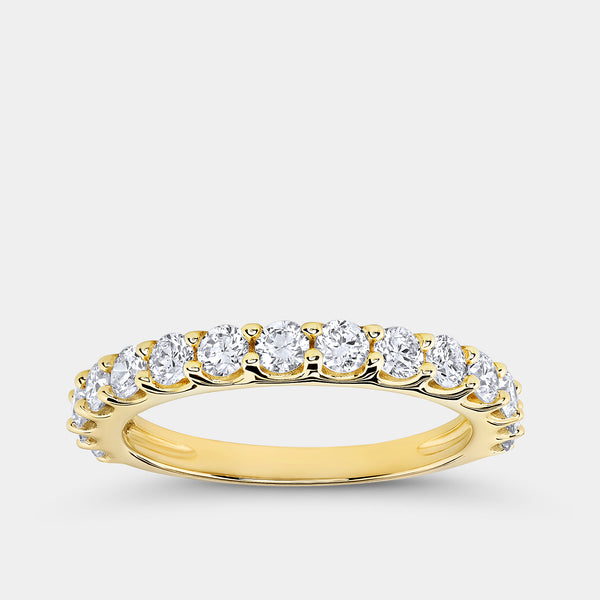 1 Carat Lab-Grown Diamond Prong-Set Classic Band — GILDED New York